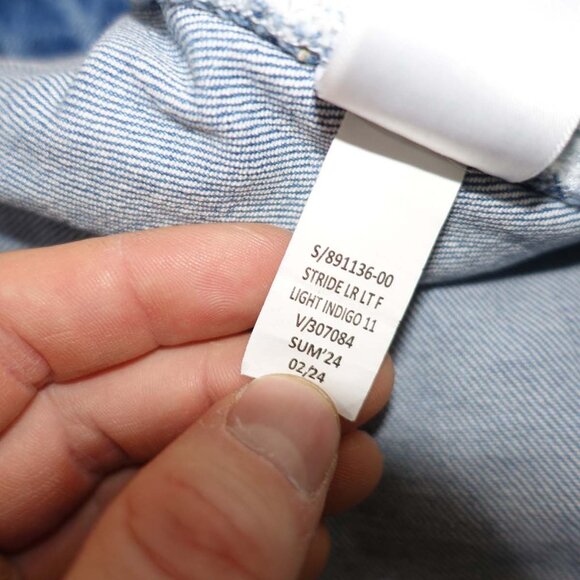 Gap Women's Low Rise Stride Wide Leg Jeans Size 33 / 16 Tall Blue 34" Inseam - Picture 6 of 8